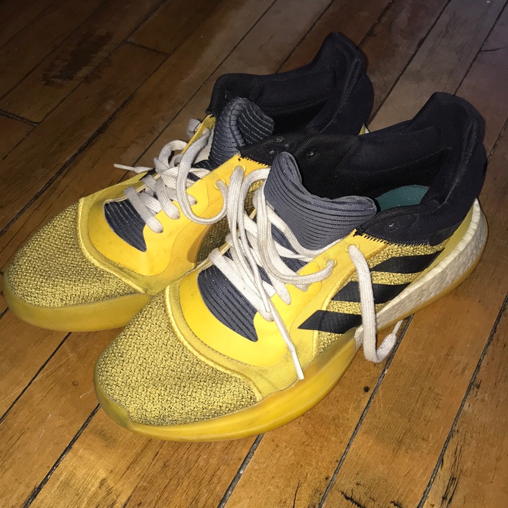 adidas Yellow and‎ Black Athletic Shoes